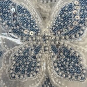 Lace Accessories blue butterfly design