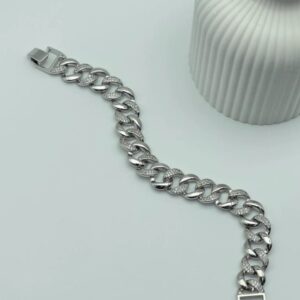 Silver Cuban Link Bracelet